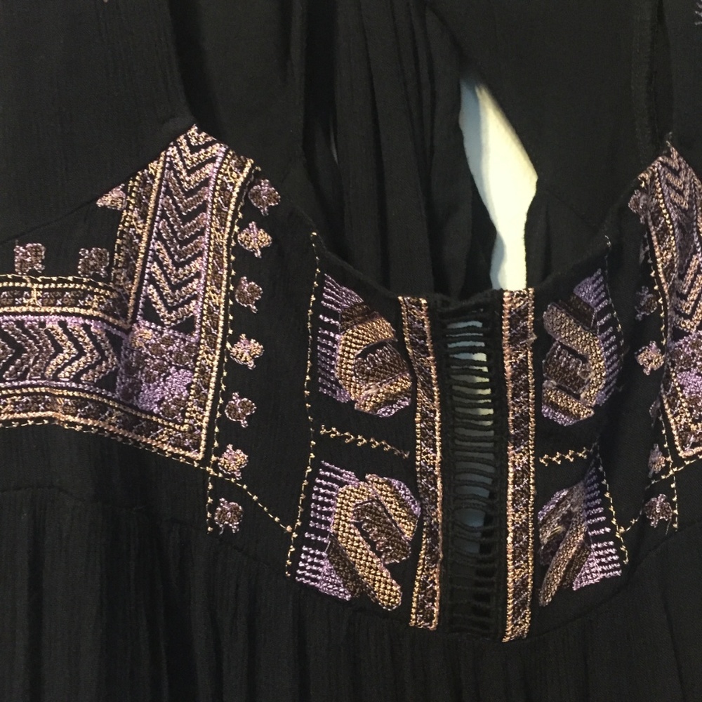 New Free People Rhiannon Embroidered Boho Dress XS - Picture 8 of 8
